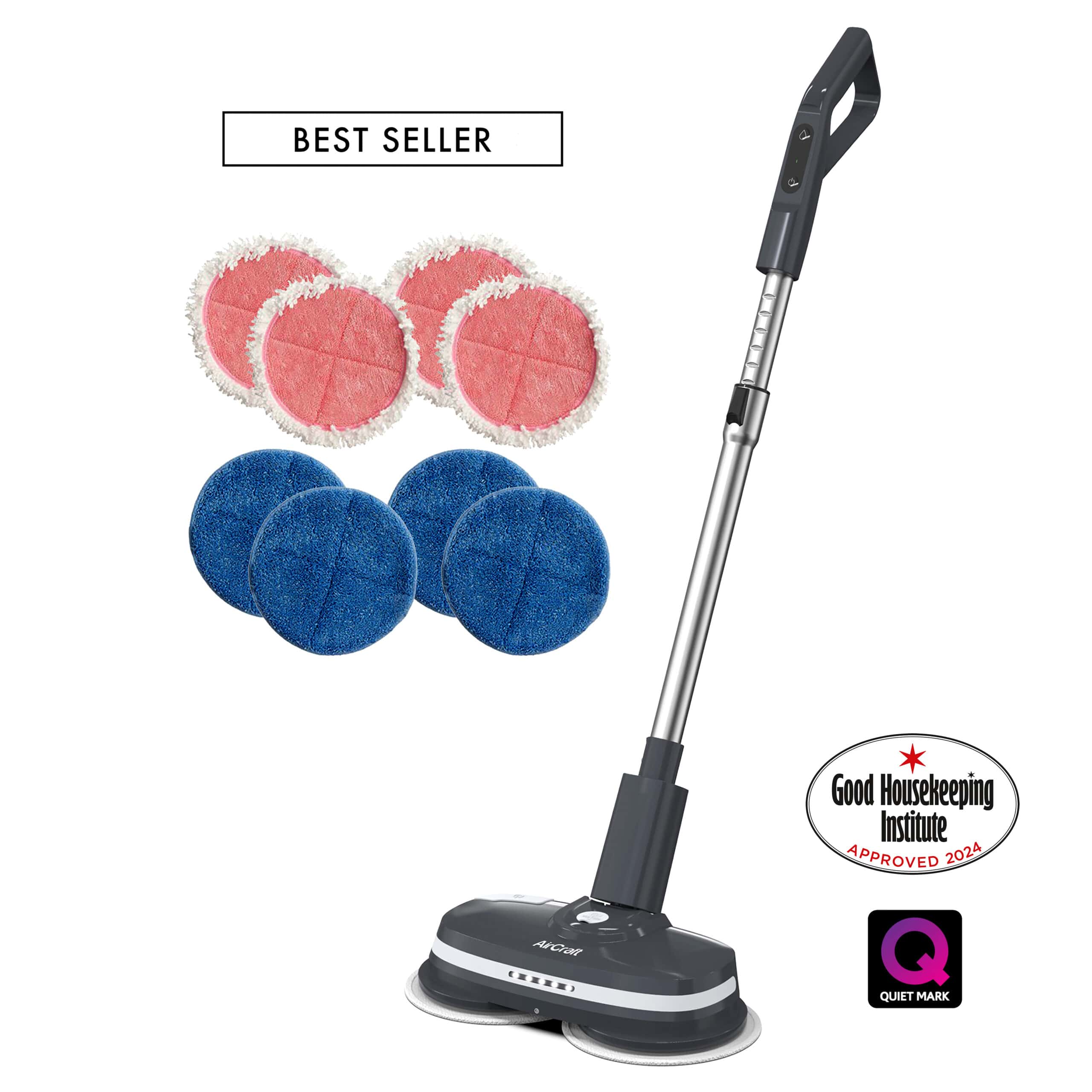 AirCraft PowerGlide powerful cordless hard floor cleaner and polisher - Dark Grey
