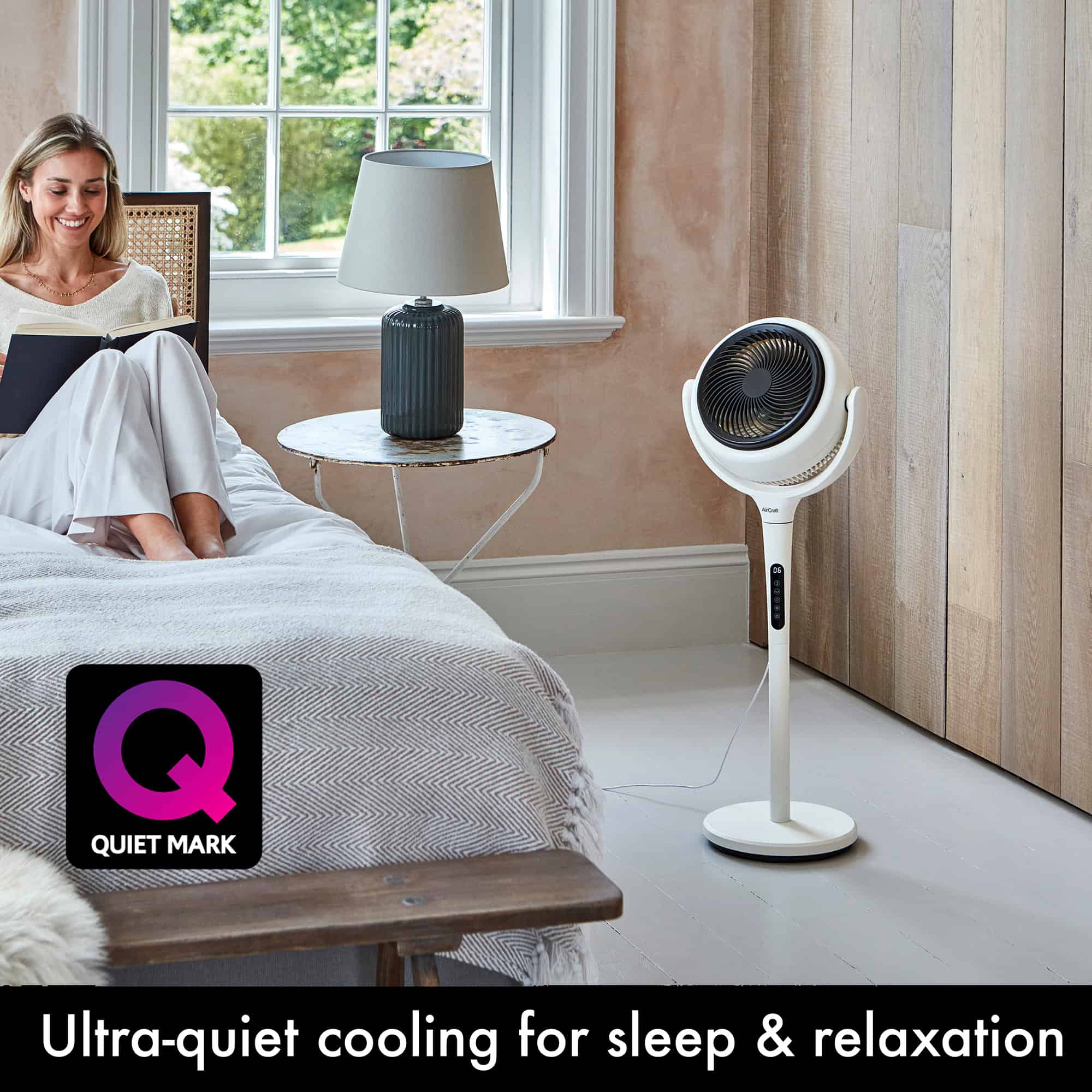 AirCraft LUME - ultra quiet fan in the bedroom